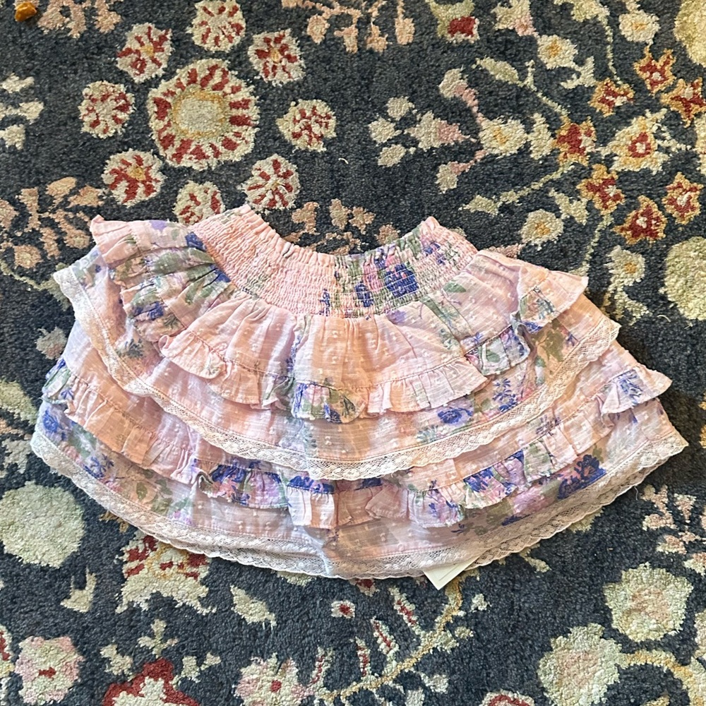 Loveshackfancy Billie Skirt in Juicy Plum